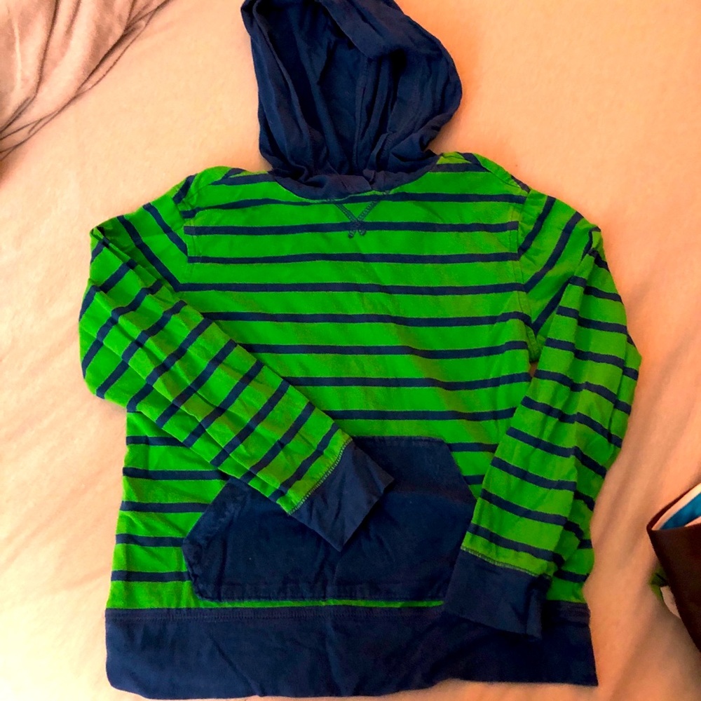 Sz 5-6 Bys Lands End  Hooded Long Sleeve T-shirt